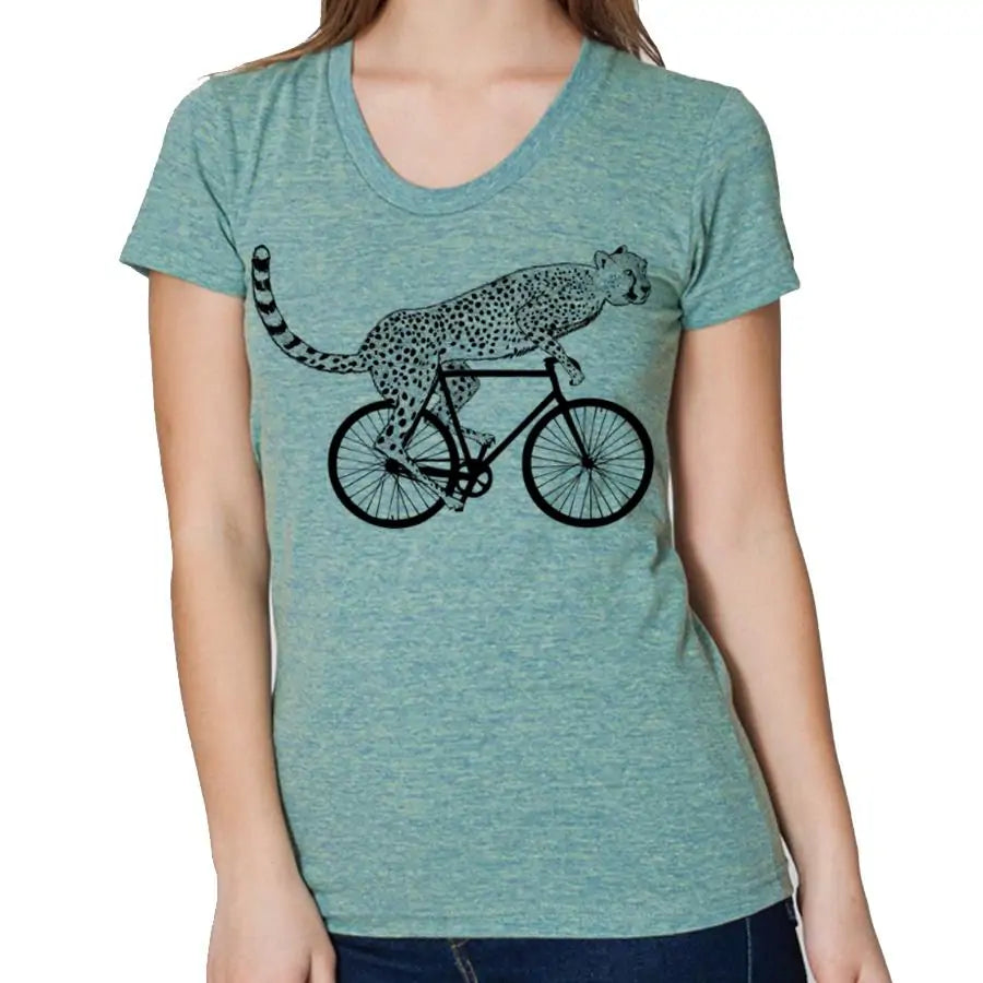 48 Cycling cheetah tee shirt