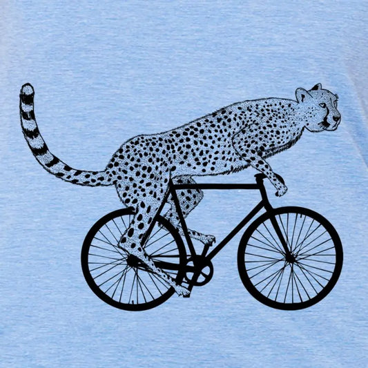 48  Cycling cheetah tee shirt